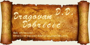 Dragovan Dobričić vizit kartica